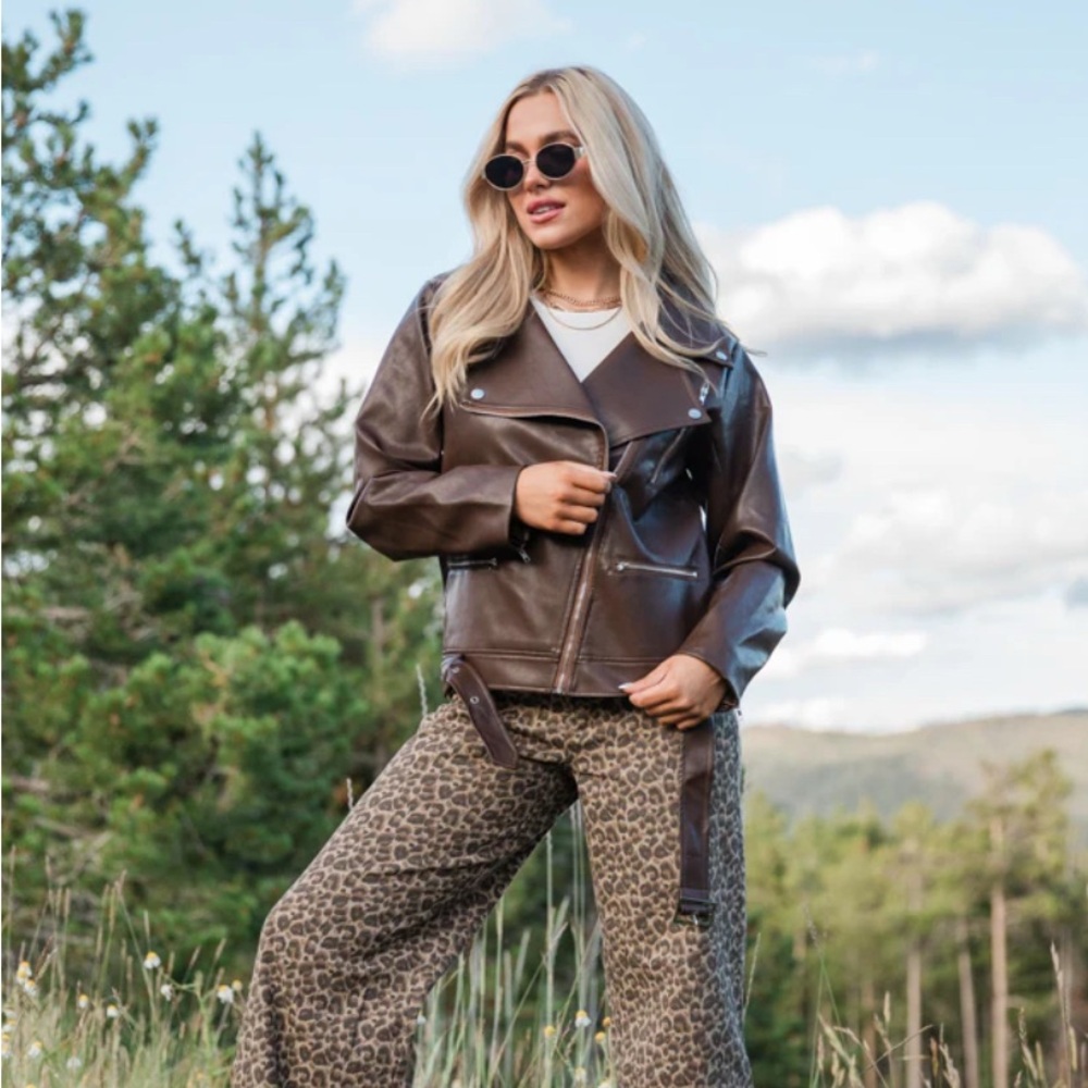 Women's Brown Leather Jacket